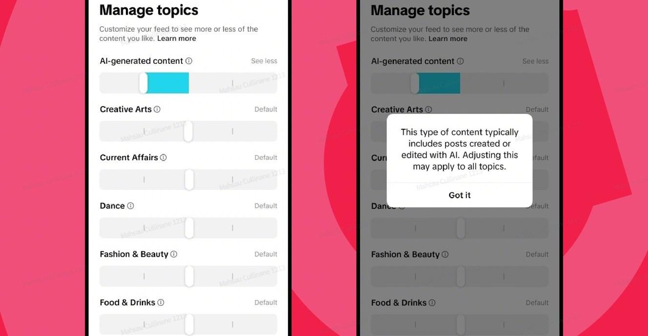 TikTok is letting users control how much AI content they see