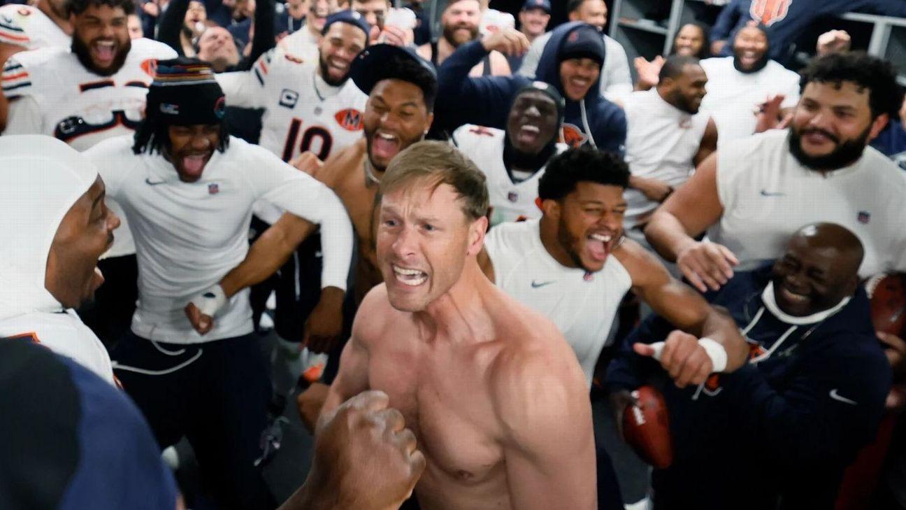 'No shirt, no shirt': Bears HC Ben Johnson's viral celebration triggers free hot dogs