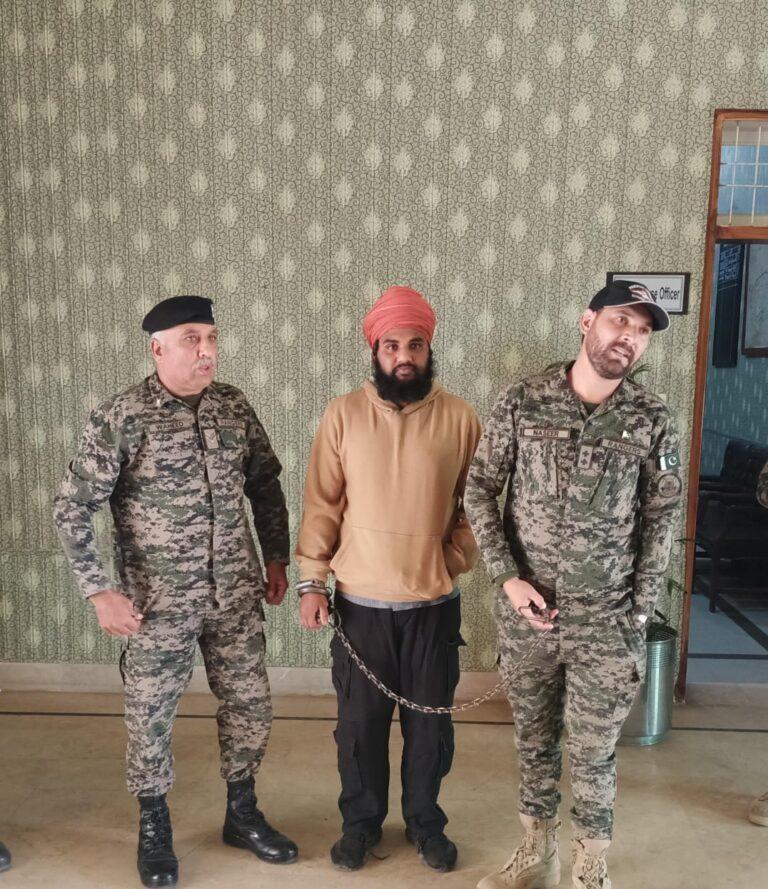 قصور: پاکستانی حدود کی خلاف ورزی پررینجر ز نے بھارتی شہری کو گرفتار کرلیا