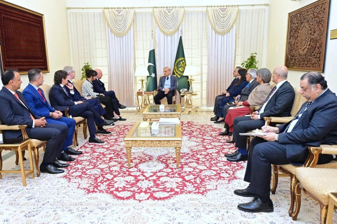 وزیراعظم سے ٹیلی کمیونیکیشن کمپنی ایرکسن کے وفد کی ملاقات، آئی ٹی انفراسٹرکچر کی ترقی یقینی بنانے کے عزم کا اعادہ