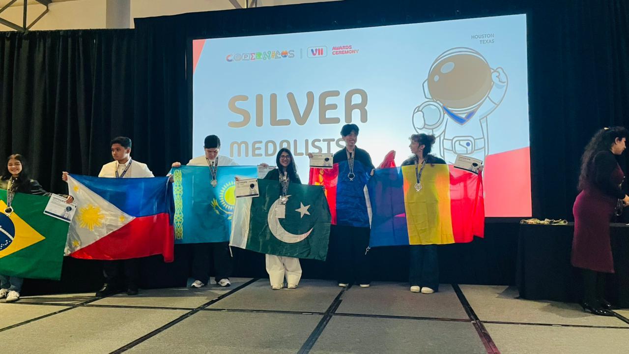 Pakistani student wins silver medal in physics and astronomy at COPERNICUS VII in Houston