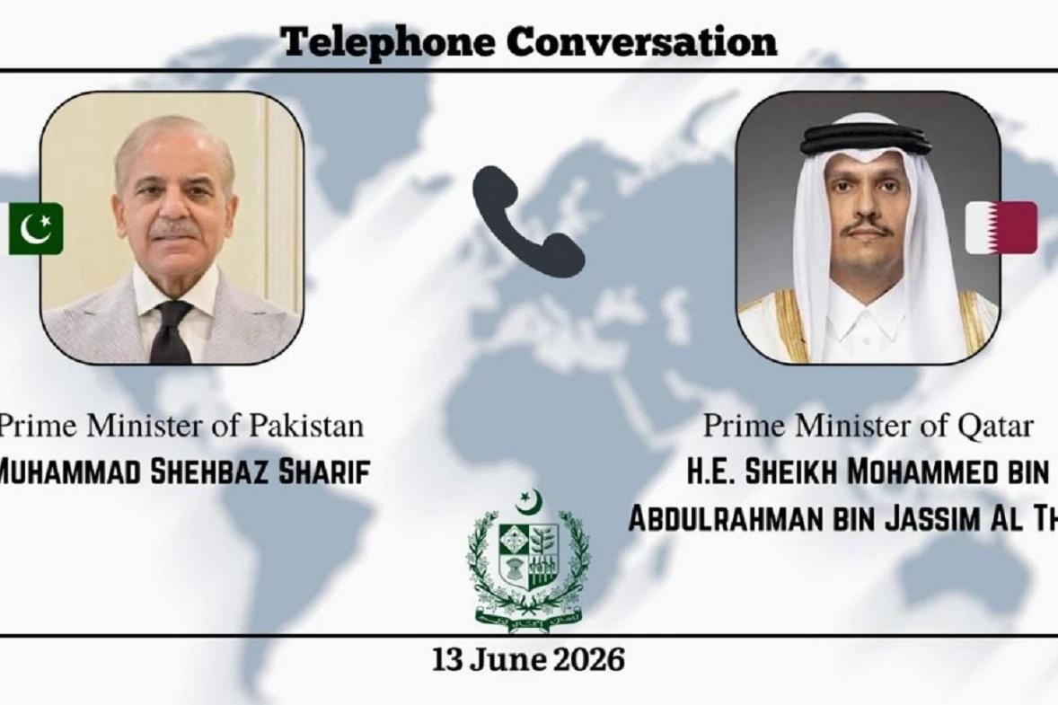 شہباز شریف سے قطر کے وزیرِاعظم و وزیرِ خارجہ کا ٹیلیفونک رابطہ،پاکستان کی امن کوششوں کو سراہا