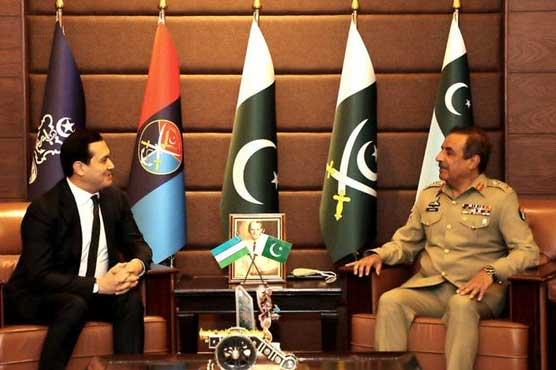 چیئرمین جے سی ایس سی جنرل ندیم رضا سے ازبکستان کے نائب وزیراعظم کی ملاقات