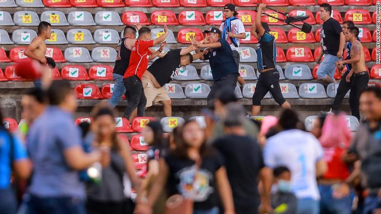 Terrible brawl at Mexico stadium kills 17, injures 22