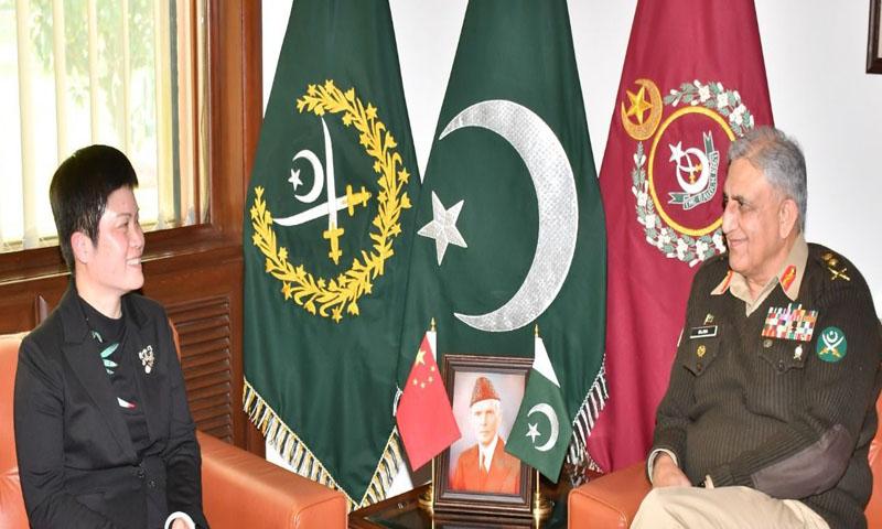 پاک چین تعلقات بڑھانے کے خواہاں ہیں، آرمی چیف کی چینی ناظم الامور سے ملاقات