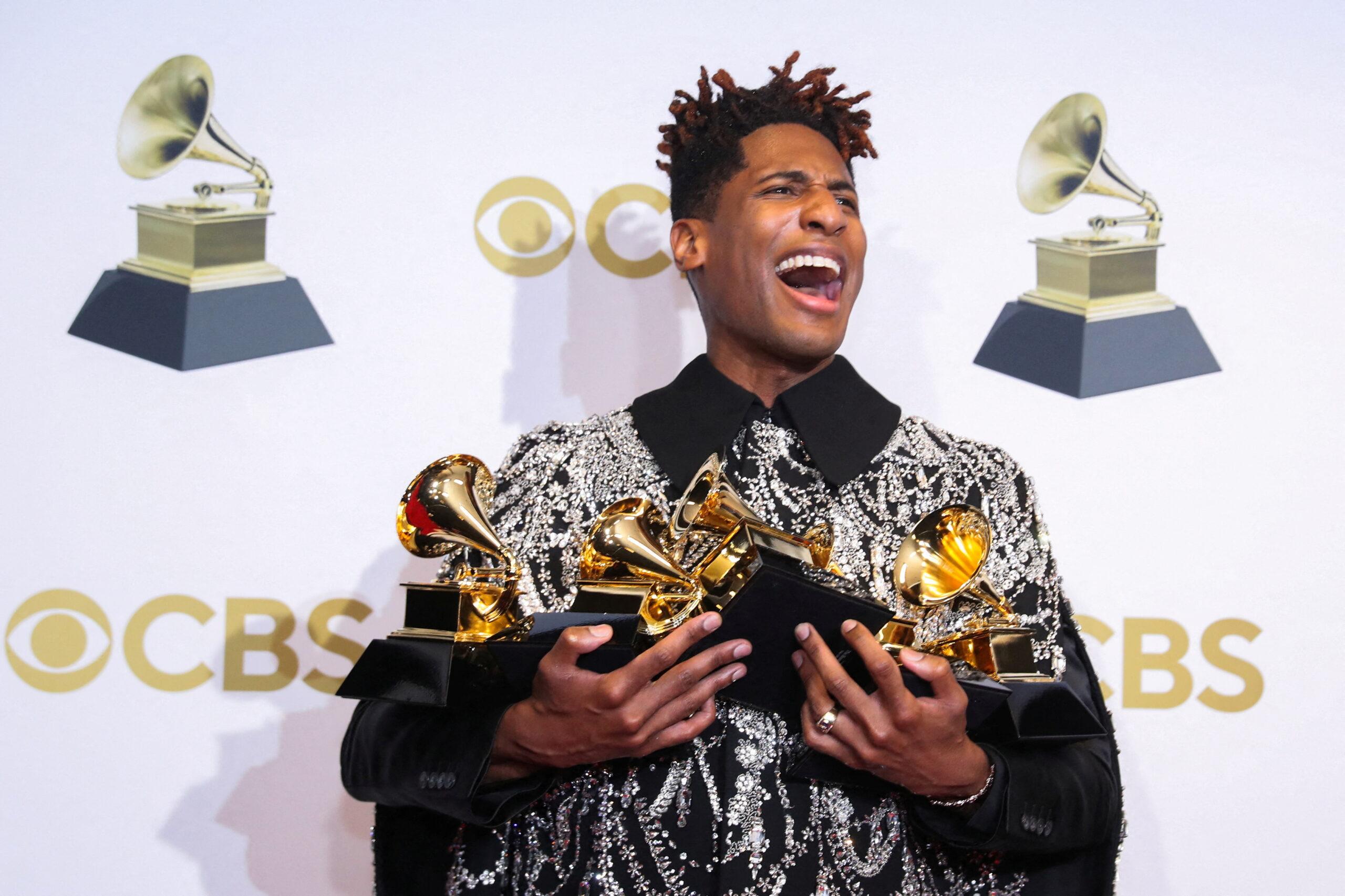 Batiste wins album honor, Zelenskiy makes appeal at Grammys