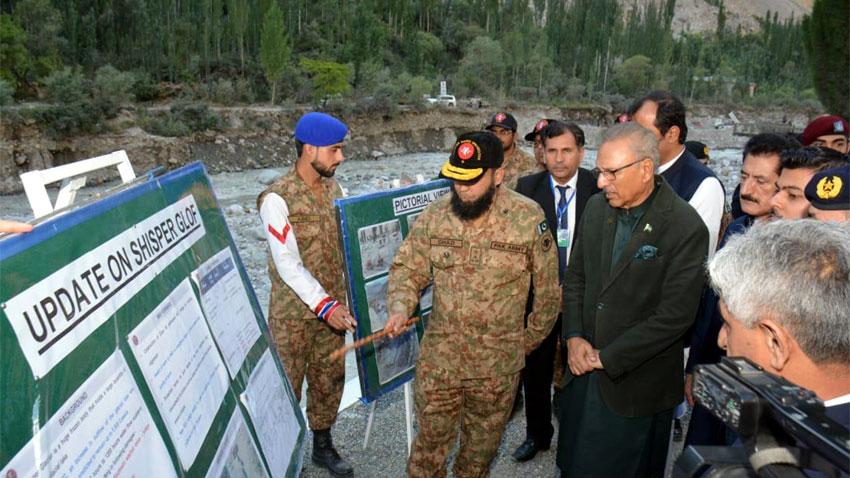 ماحولیاتی تبدیلی ، درجہ حرارت میں اضافے سے گلیشیئرزتیزی سے پگھل رہے ہیں :صدر