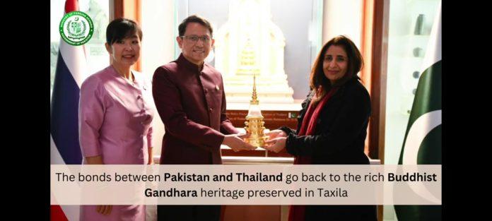 Thailand gifts Taxila museum container for Buddha’s bone relics