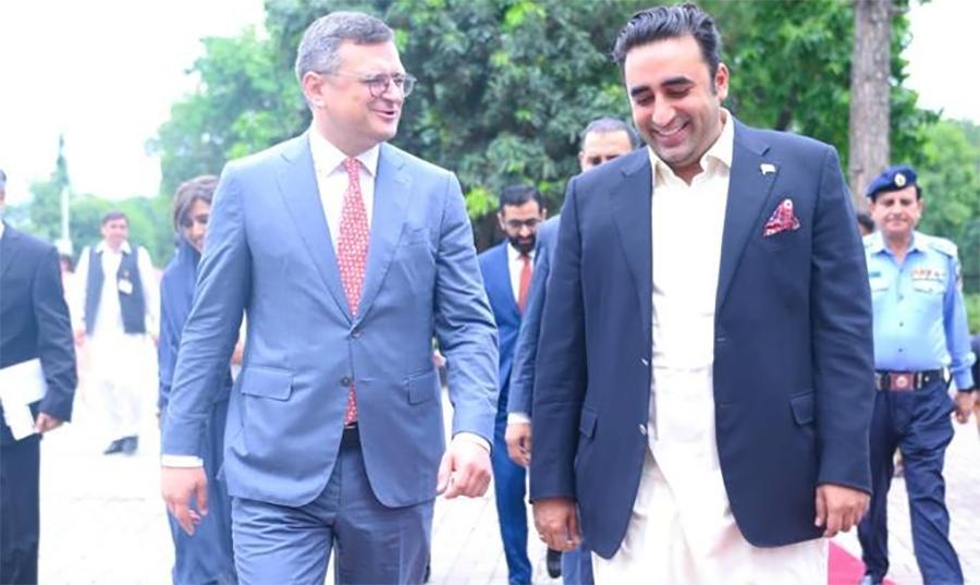 وزیر خارجہ بلاول بھٹو زرداری سے یوکرینی ہم منصب دیمترو کولیبا کی ملاقات