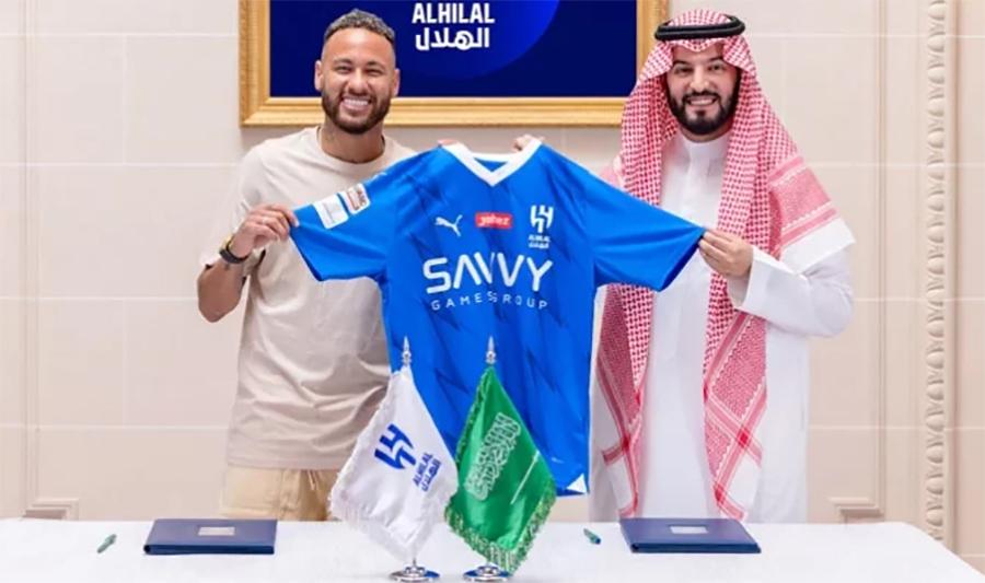 سعودی کلب الہلال کا برازیلین فٹبالر نیمار سے معاہدہ طے پاگیا