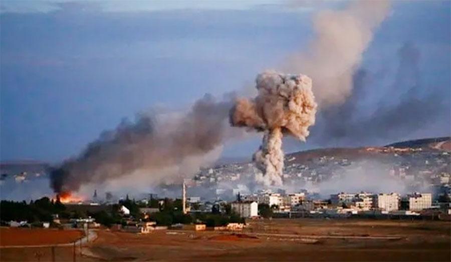 اسرائیل کا شامی فوج کے ٹھکانوں پر فضائی حملہ