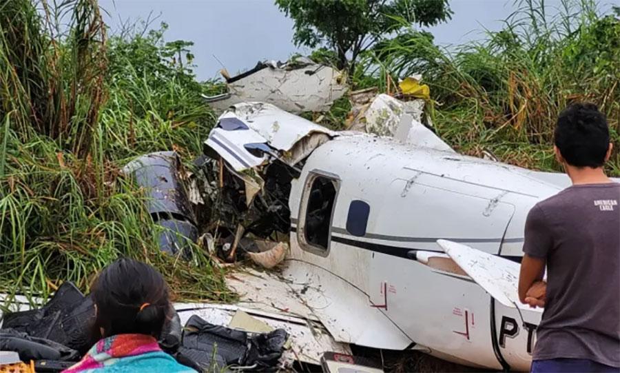 برازیل میں چھوٹا طیارہ گر کر تباہ، 12 افراد ہلاک