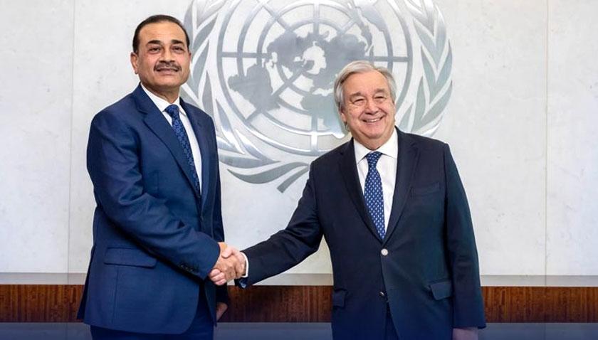 آرمی چیف کی اقوام متحدہ کے سیکرٹری جنرل انتونیو گوتریس سے ملاقات
