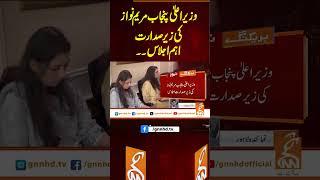 وزیر اعلیٰ پنجاب مریم نواز کی زیر صدارت اہم اجلاس۔۔  #gnn #news #breaking #updates #latest