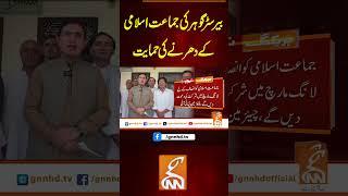 بیرسٹر گوہر کی جماعت اسلامی کے دھرنے کی حمایت #gnn #latest #updates #news #breaking