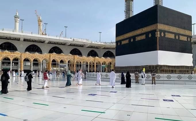 Annual Hajj rituals continuing in Hijaz-e-Moqaddas, Saudi Arabia