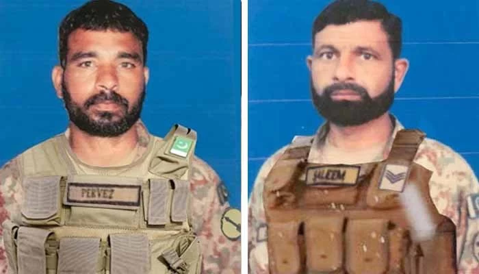 Two soldiers martyred in terrorist firing from Afghanistan