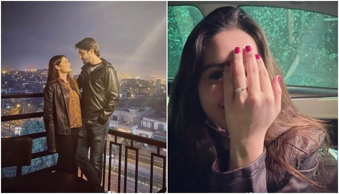 'Love is in the air'; Minal and Ahsan Mohsin subtly announce their engagement