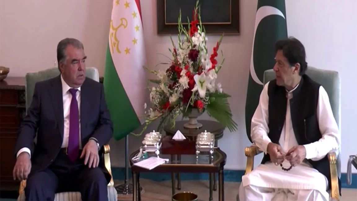 PM Khan, Tajik President discuss bilateral ties