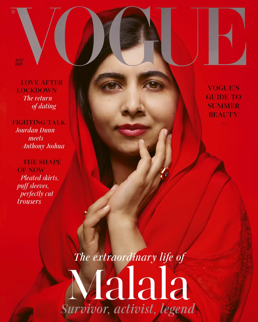 Malala Yousafzai featured on British Vogue July issue cover