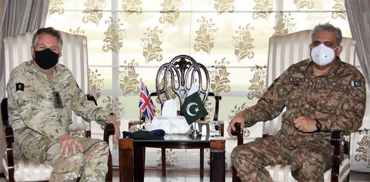 UK Chief of Defence Staff calls on COAS Qamar Bajwa, discusses Afghan peace