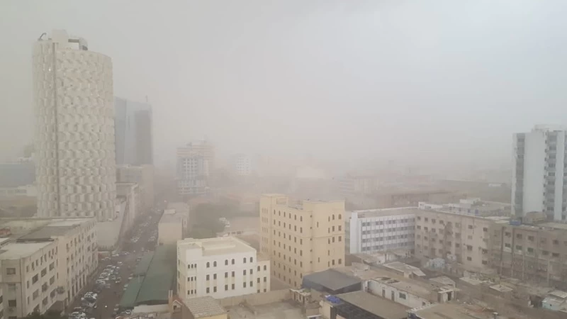 Karachi hit by dust storm followed by rain