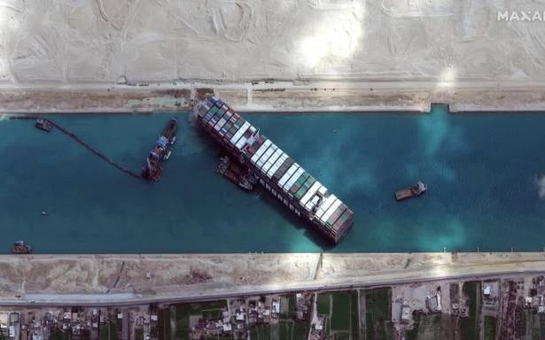 Suez Canal partially restored