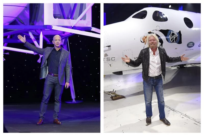Two billionaires to ride own rockets into space this month
