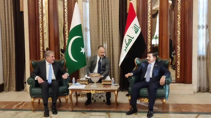 FM Qureshi meets Iraqi Defence, Interior ministers