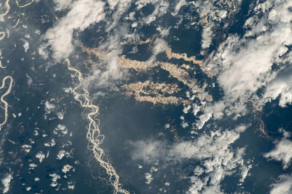 Stunning rare photographs by NASA reveal Amazon’s rivers of gold
