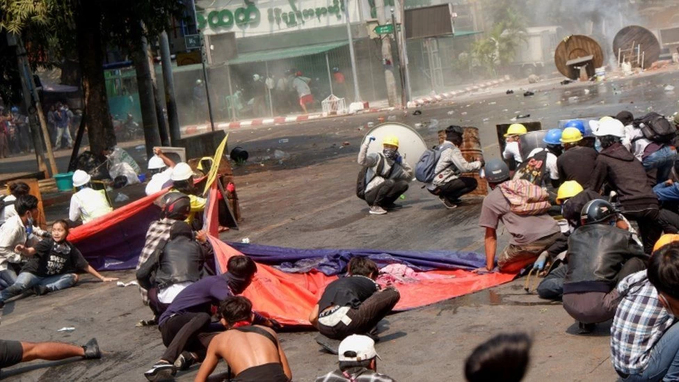 Deadliest day in Myanmar as 38 protesters killed amid violent clashes