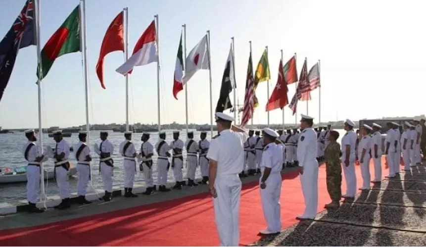 'Together for peace’; Naval Chief welcomes participating countries in Aman-2021 exercise