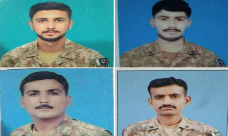 Four soldiers martyred as terrorists open fire at security checkpost in S. Waziristan