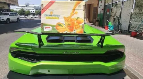 Residents in Dubai can get Pakistani mangoes delivered at doorstep in Lamborghini