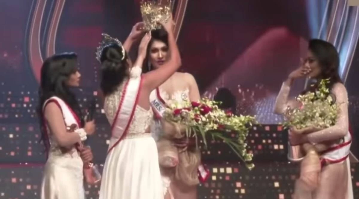 Mrs World arrested then released for ostensibly snatching Mrs Sri Lanka crown, rioting on stage