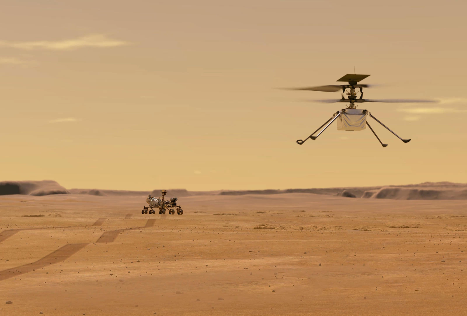 NASA successfully flies helicopter on Red Planet