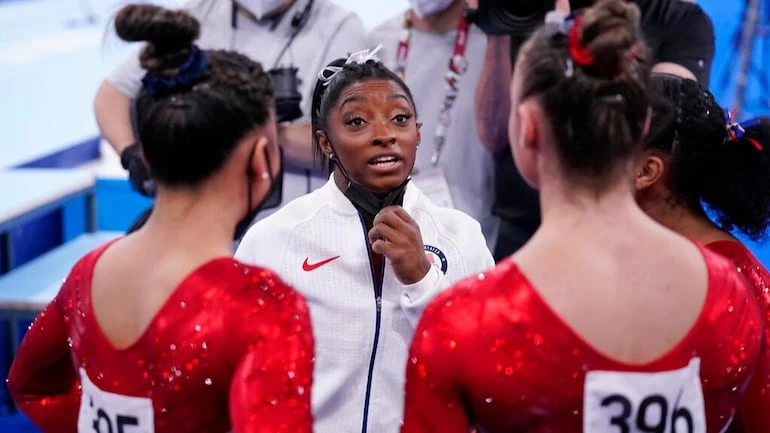 Four-time Olympic gold medalist US gymnast says she pulled out of Olympic team over mental health