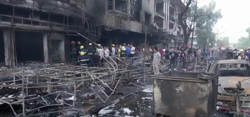 Dozens killed, scores injured in Baghdad suicide bombing