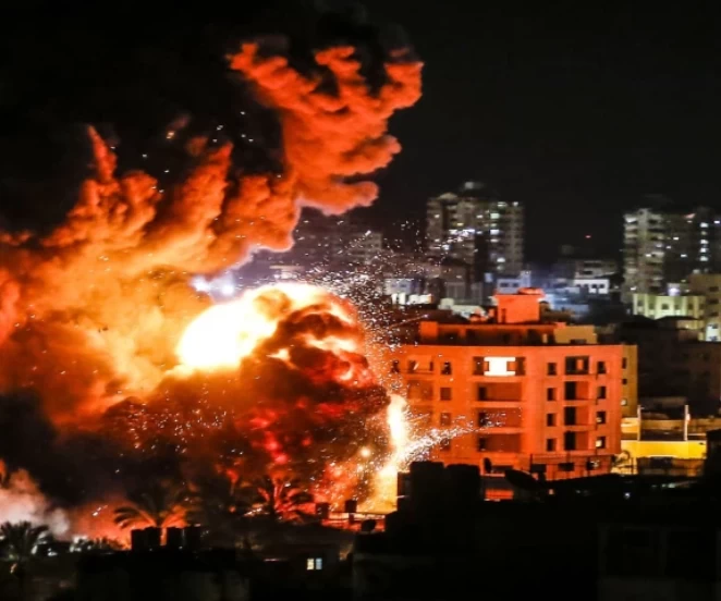 غزہ  میں  اسرائیلی  فضائی حملے جاری،   جاں بحق فلسطینیوں کی تعداد 36 ہوگئی