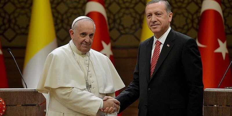 ترک صدر نے فلسطینیوں کا قتل عام رکوانے کیلئے پوپ فرانسس سے مدد مانگ لی