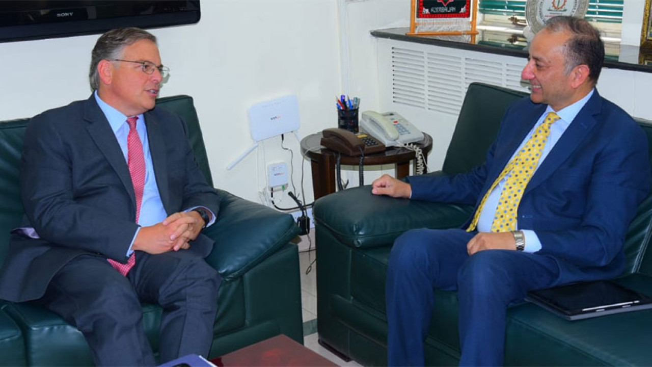 وزیر پیٹرولیم کی  امریکی سفیر سے ملاقات