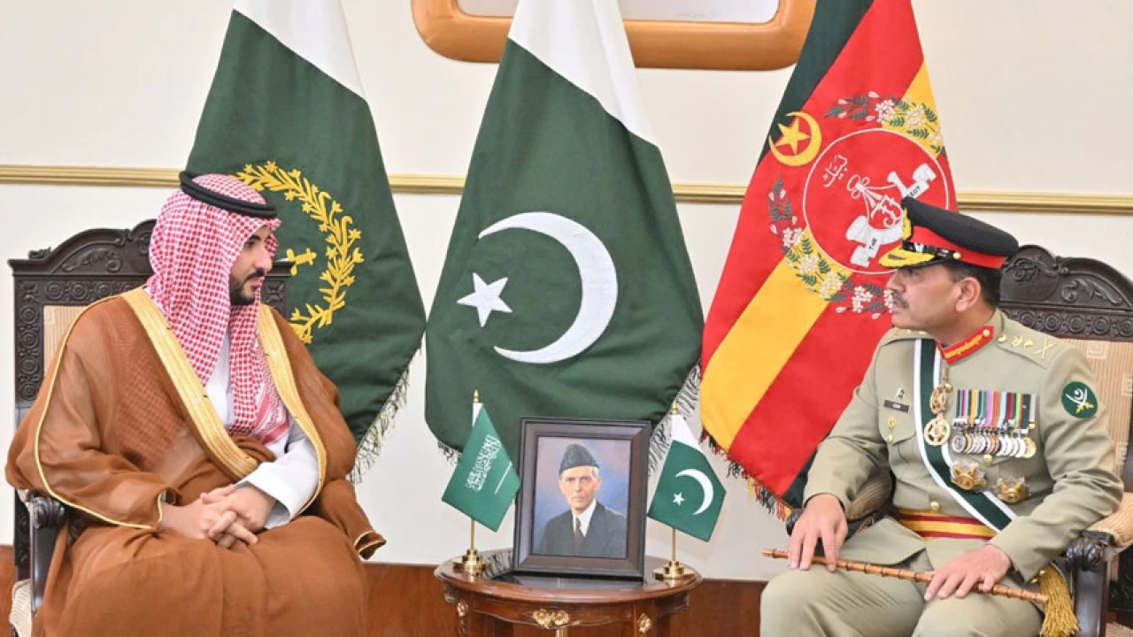 COAS, Saudi Defense Minister discuss bilateral cooperation