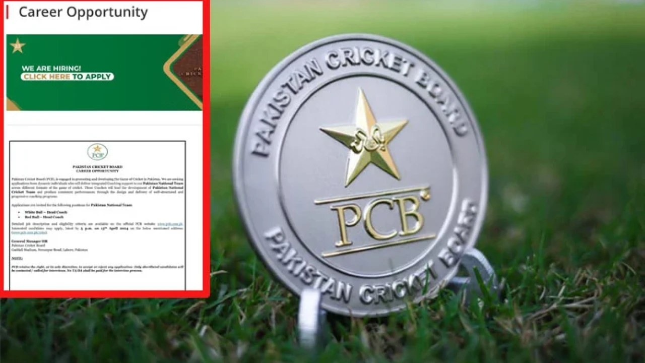 PCB advertises for coaches for men's cricket team