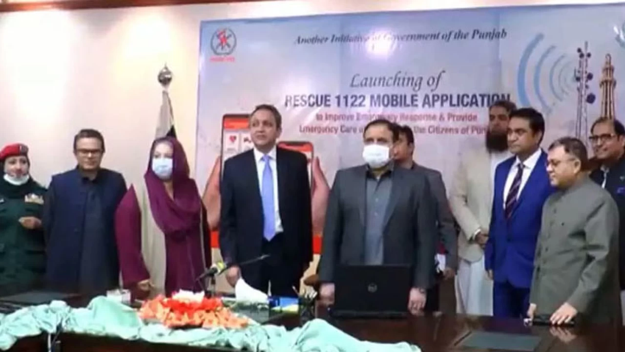 CM Usman Buzdar inaugurates Rescue 1122 mobile application