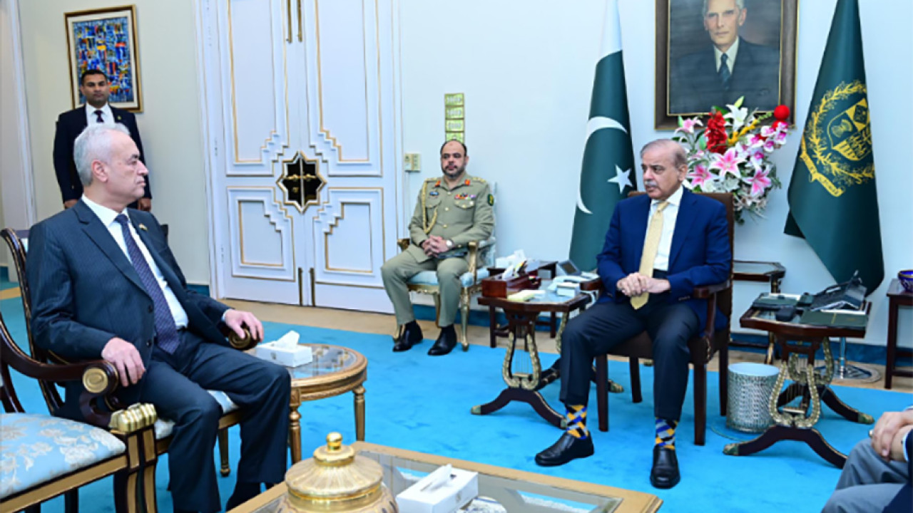 وزیر اعظم شہباز شریف  سے  فلسطین کے سفیر احمد جواد اے اے ربی  کی ملاقات