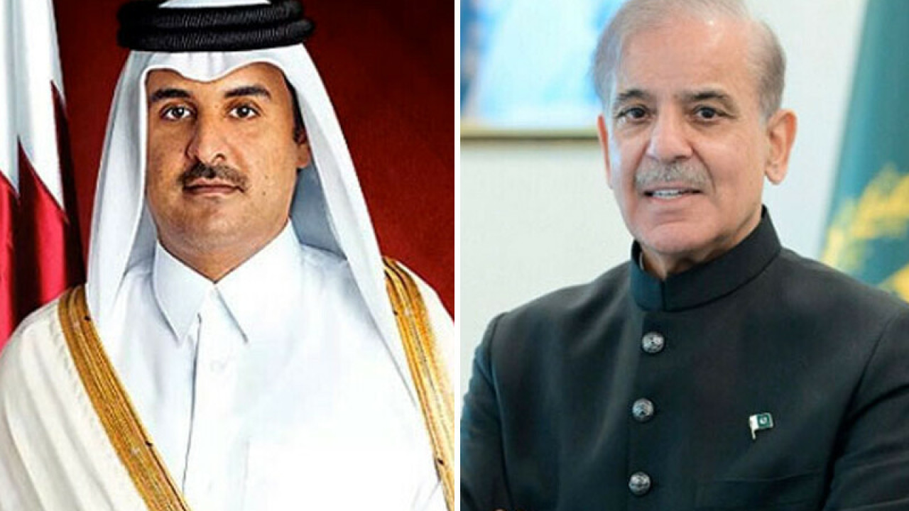 وزیر اعظم شہباز شریف اور امیر قطر کے درمیان ٹیلی فونک رابطہ