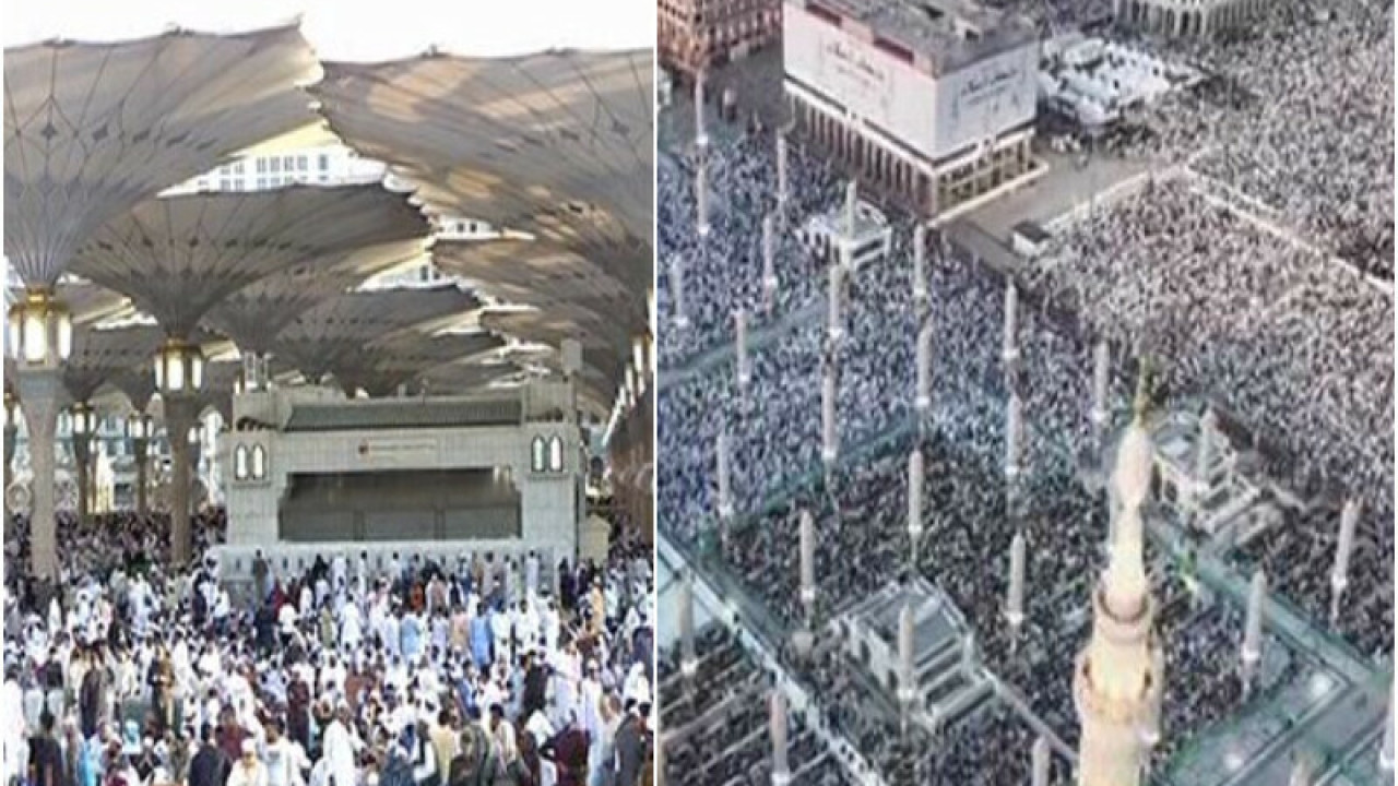 مسجد الحرام اور  مسجد نبوی ﷺ میں نماز عید کے روح پرور اجتماعات