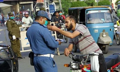 Rs2000 challan for bike rider without helmet in Lahore