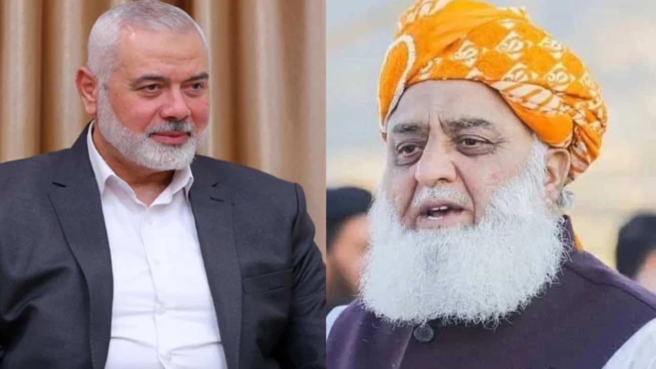 Maulana Fazl-ur-Rehman contacts Ismail Haniyeh 