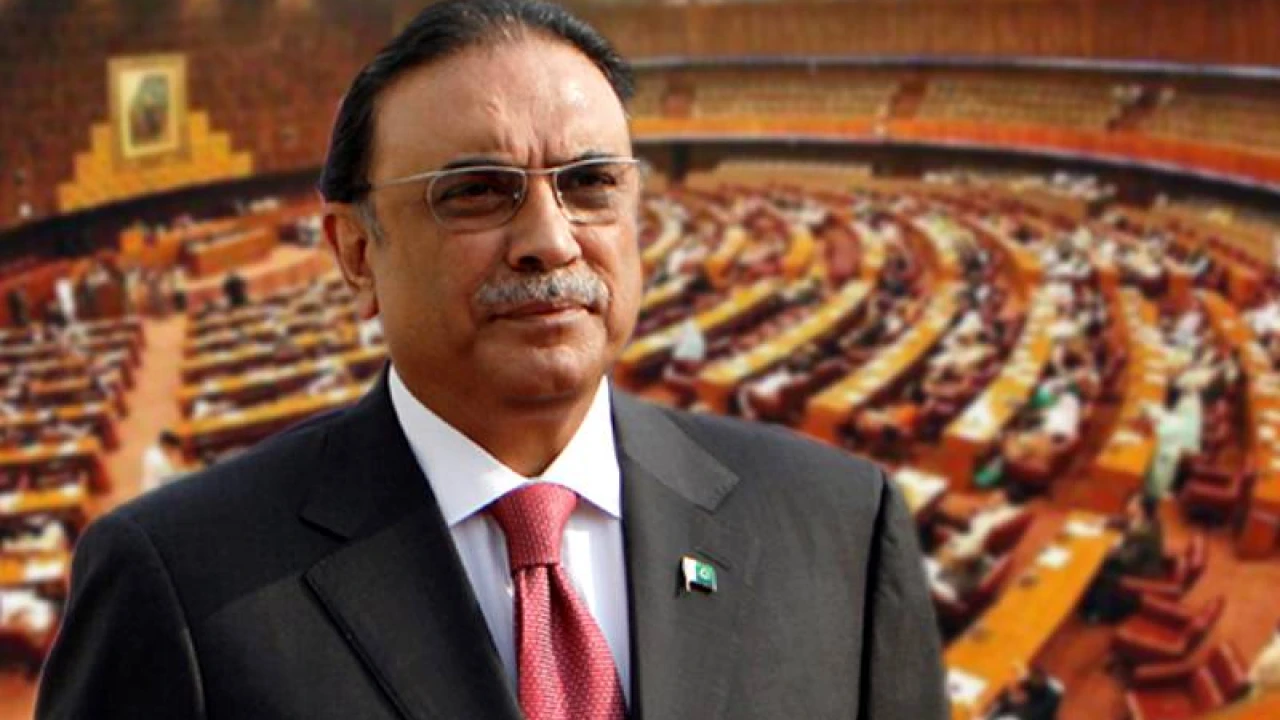 Joint session of Parliament: Zardari's address, opposition protests